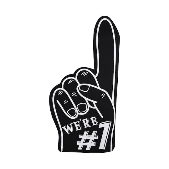 6 Pack: 18" Black No.1 Foam Finger by Celebrate It™
